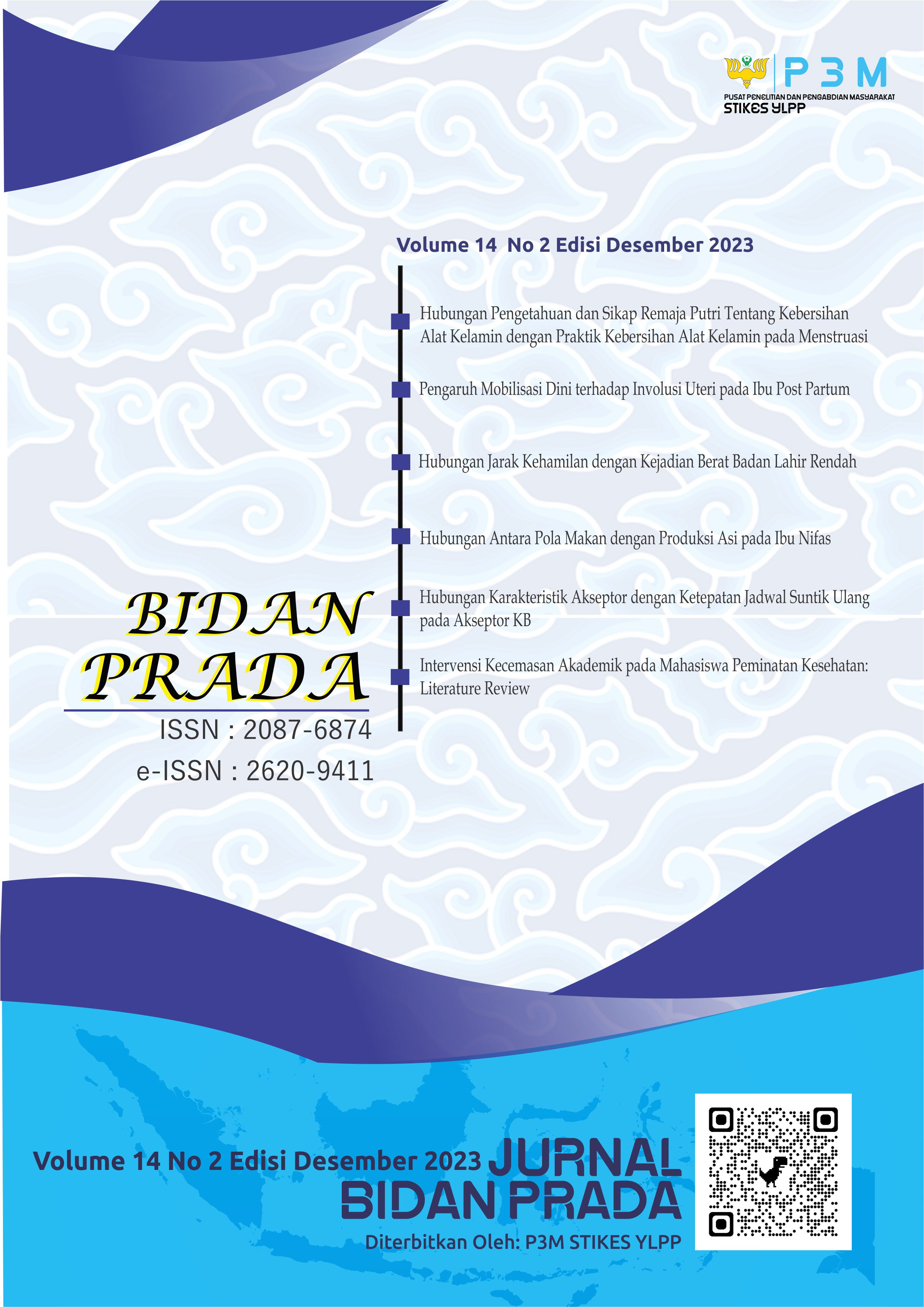 					View Vol. 14 No. 2 (2023): Jurnal Bidan Prada Edisi Desember 2023
				